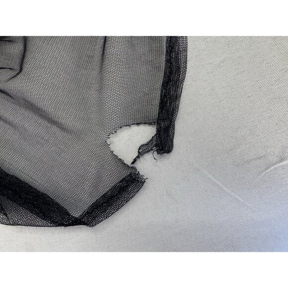 Dave & Johnny Y2K Vtg 90s 13/14 Black Babydoll Dress Gold Accent Maxi Whimsigoth - Picture 13 of 15